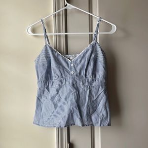 Hollister Striped Babydoll Top